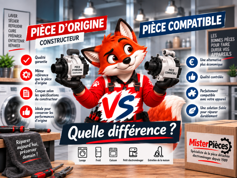 Pièce d’origine ou pièce compatible : quelle différence ?