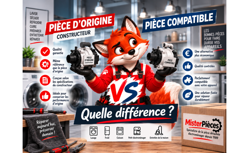 Pièce d’origine ou pièce compatible : quelle différence ?